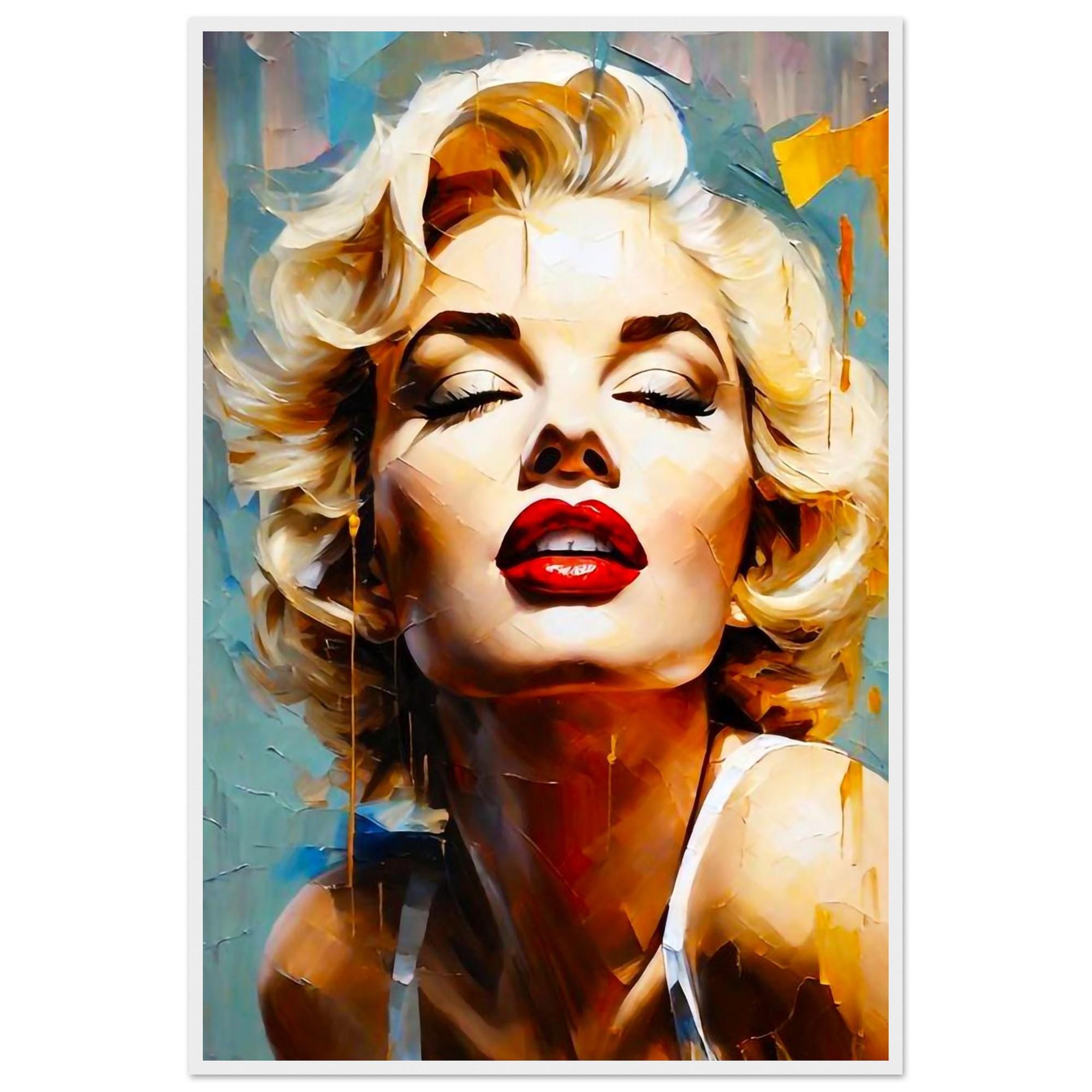 Marilyn Monroe Pop Art Çerçeveli Poster – Hollywood İkonu