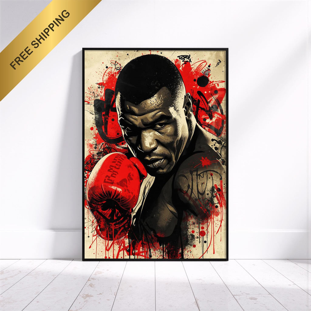 Muhammed Ali Boks Sanat Baskısı | Şehir Grafiti Spor Salonu Dekorasyonu