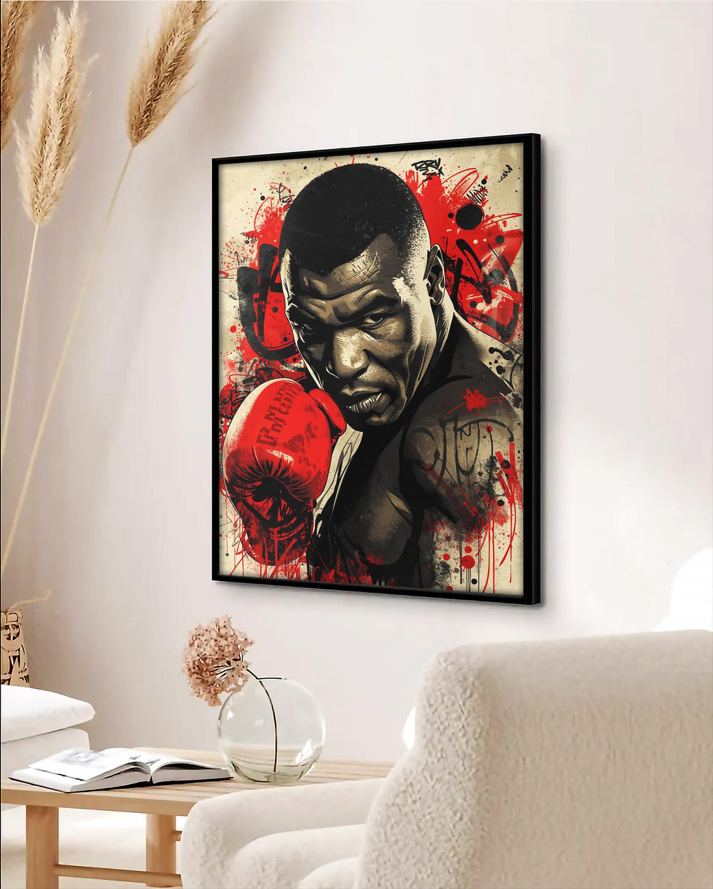Muhammed Ali Boks Sanat Baskısı | Şehir Grafiti Spor Salonu Dekorasyonu