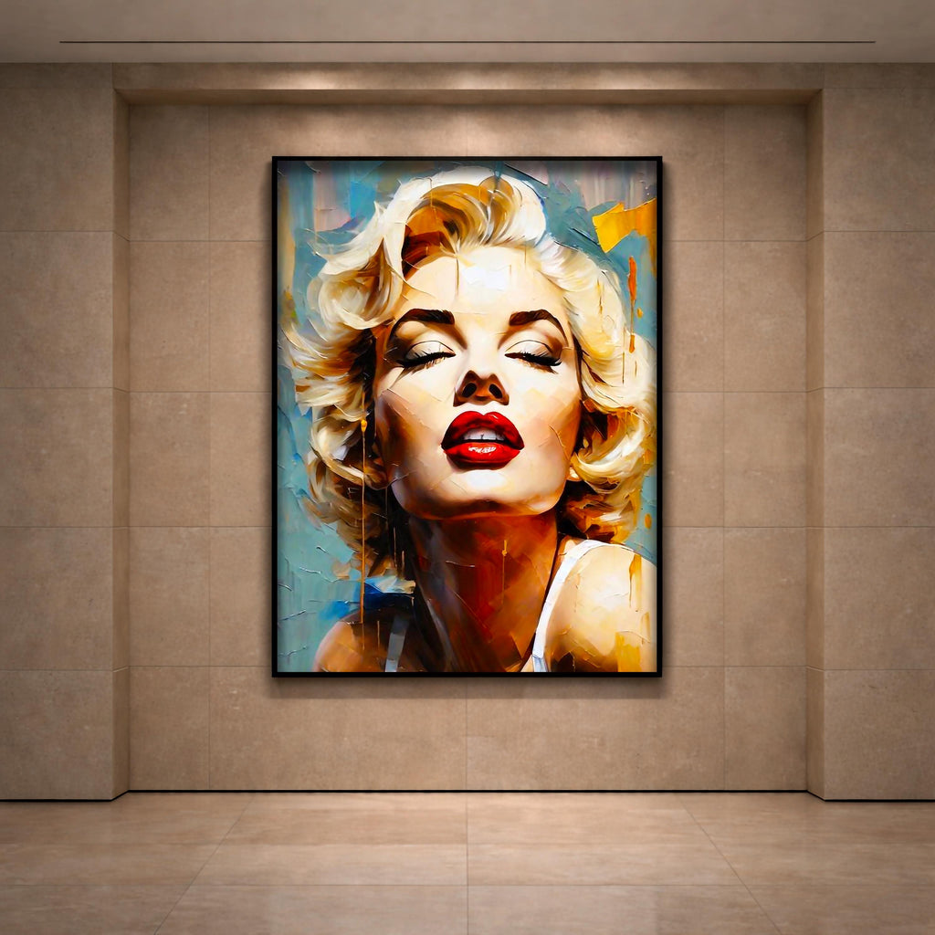 Marilyn Monroe Pop Art Çerçeveli Poster – Hollywood İkonu
