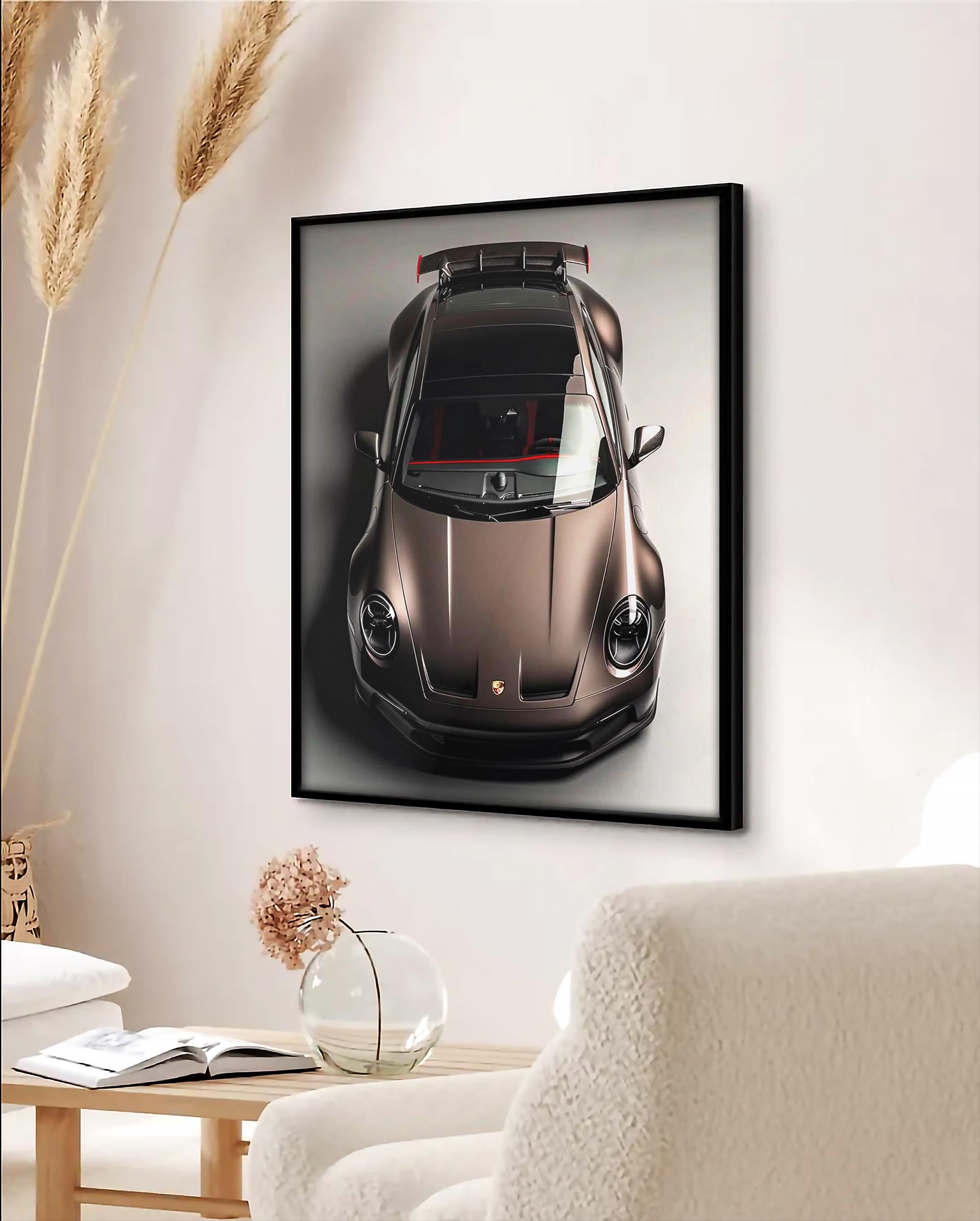 Porsche Duvar Sanatı | Modern Performans Otomobil Baskısı, Lüks Spor Otomobil Posteri, Otomotiv Tarzı Dekoratif Eşya