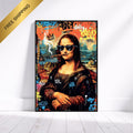 Mona Lisa Şehir Grafiti Sanatı | Pop Sokak Sanatı Baskısı | Modern Dikkat Çekici Dekorasyon