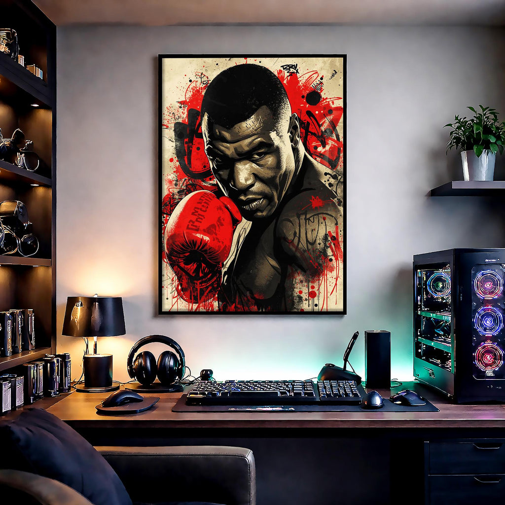 Muhammed Ali Boks Sanat Baskısı | Şehir Grafiti Spor Salonu Dekorasyonu