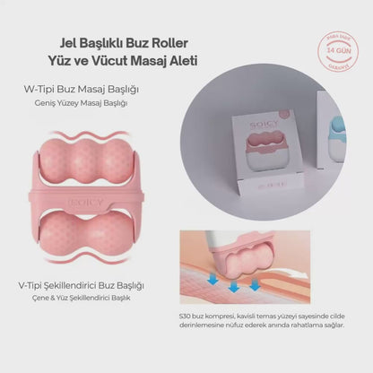 SOICY S30 Kırışıklık Karşıtı - Gözenek Sıkılaştırıcı Yüz ve Vücut Masaj Aleti